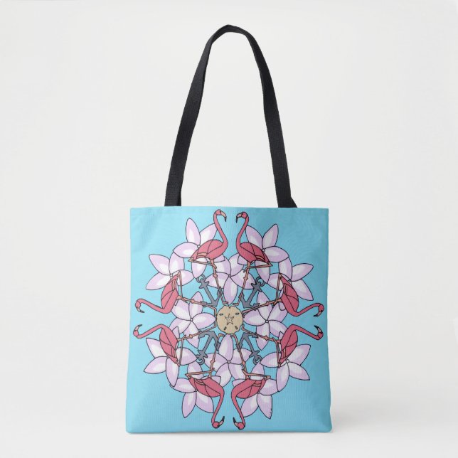 Flamingo Mandala- tote (Front)
