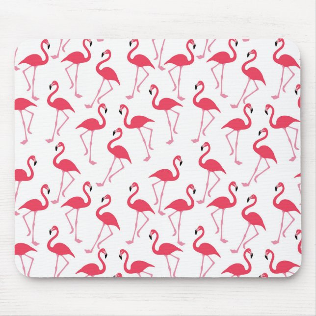 Flamingo Mania Mouse Pad (Front)