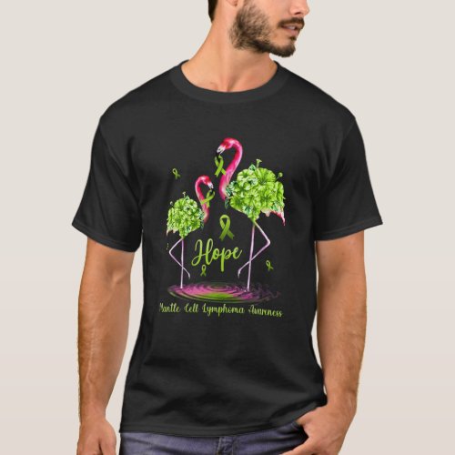 Flamingo Mantle Cell Lymphoma Awareness T_Shirt