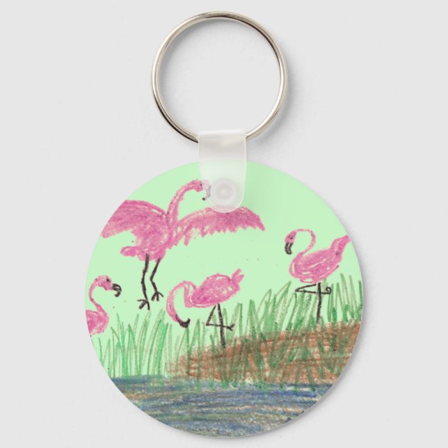 Flamingo Mash Keychain (Front)