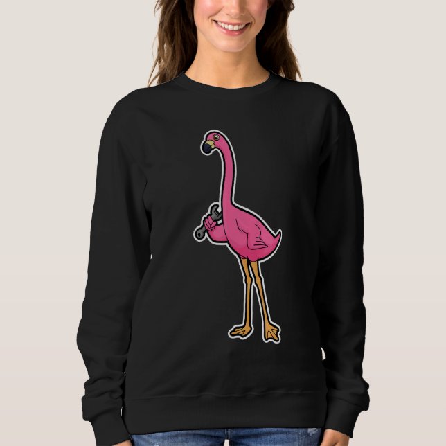 Flamingo Mechanic Wrench Sweatshirt (Front)