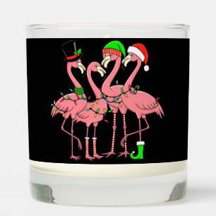 Flamingo Merry Christmas Funny Flamingo Lover Gift Scented Candle