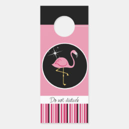 Flamingo Message Door Hanger