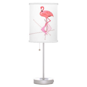 Flamingo Midcentury Modern Atomic Retro Boomerang Table Lamp