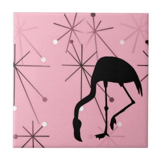Flamingo MidCentury Modern Atomic Starburst Tile