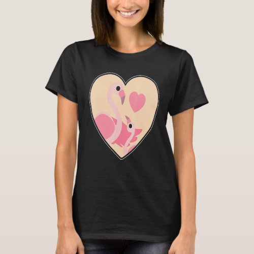 Flamingo Mom And Baby Mothers Day Animal Mama Momm T_Shirt