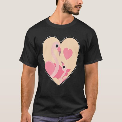 Flamingo Mom And Baby Mothers Day Animal Mama Momm T_Shirt