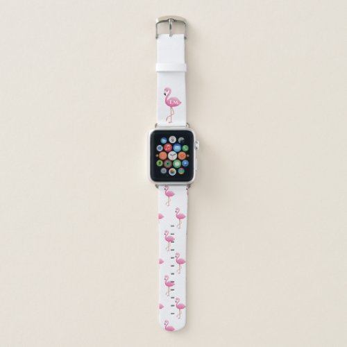 Flamingo Monogram  Apple Watch Band