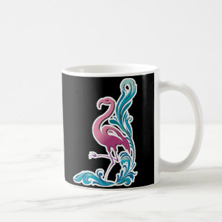 flamingo motif design coffee mug