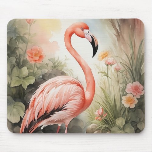 Flamingo Mouse Pad