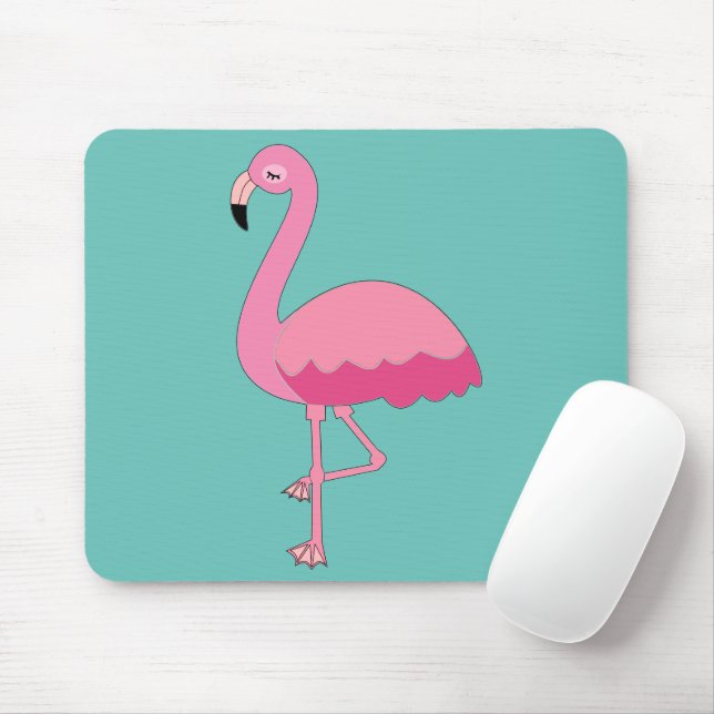 Flamingo Mouse Pad (With Mouse)