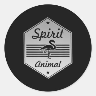 Flamingo - My Spirit Animal Flamingo Costume Classic Round Sticker