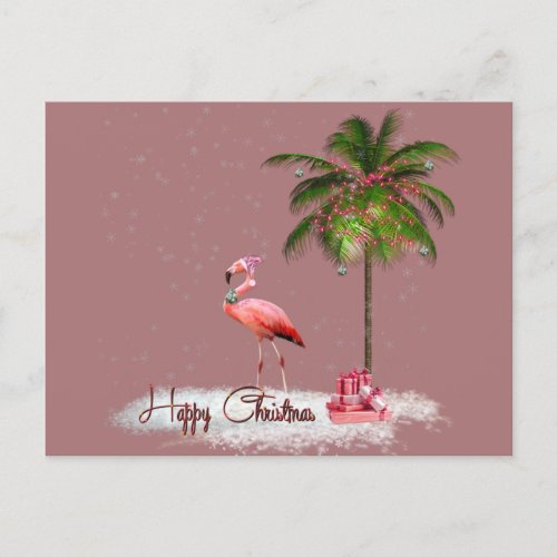 Flamingo Natalino Lonely Postcard