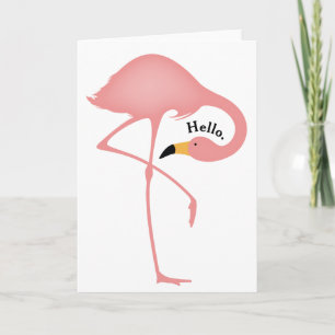 Flamingo Neck Greeting Card