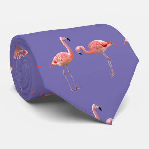 flamingo neck tie