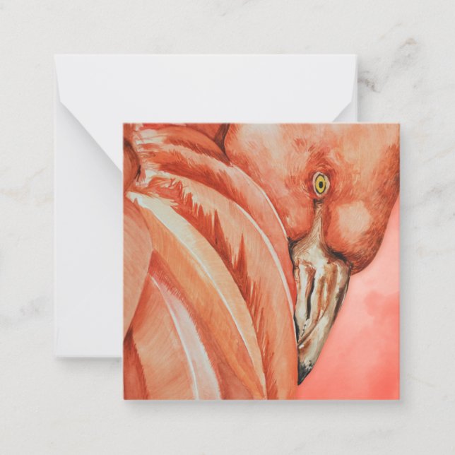 Flamingo Note Card (Front)