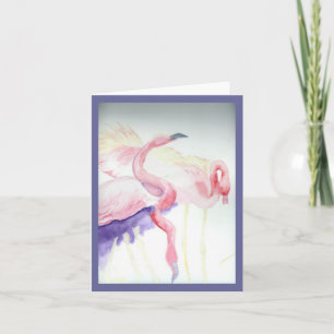 Flamingo note card
