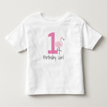 Flamingo Number Birthday Shirt (can Change Age) by Popcornparty at Zazzle
