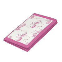 Flamingo nylon wallet