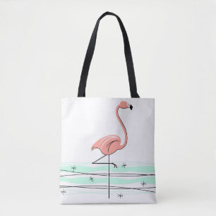 Flamingo Ocean all over tote Bag