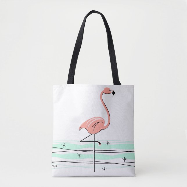 Flamingo Ocean all over tote Bag (Front)