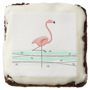 Flamingo Ocean Brownie Square by QuirkyChic at Zazzle