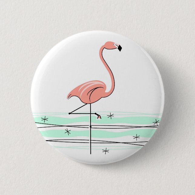 Flamingo Ocean button (Front)