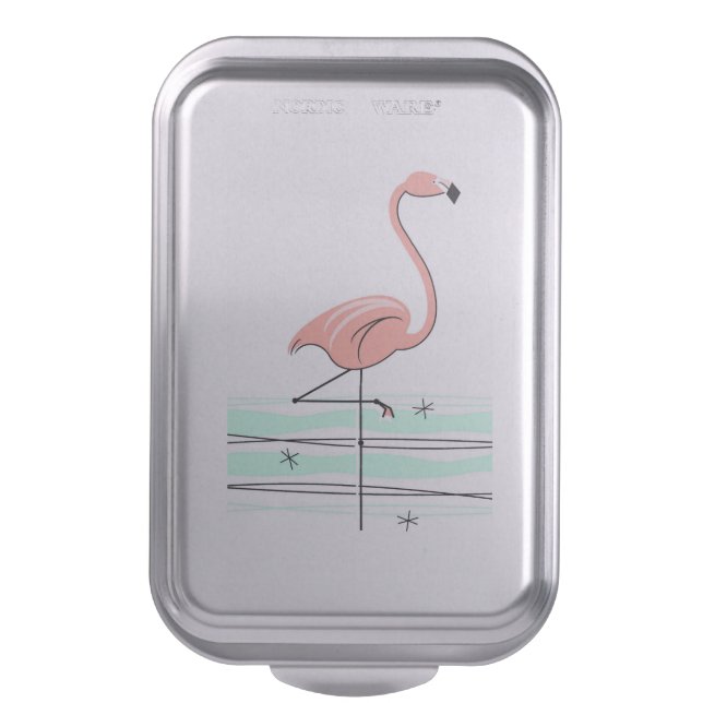 Flamingo Ocean cake pan (Front Vertical)