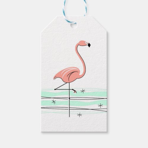 Flamingo Ocean gift tags