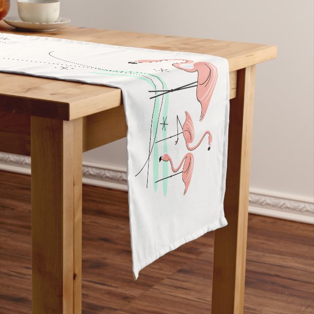 Flamingo Ocean Group table runner (In Situ)