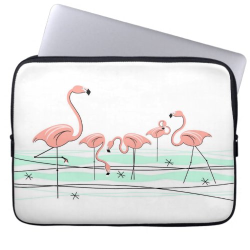 Flamingo Ocean Line laptop sleeve
