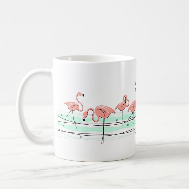 Flamingo Ocean Line mug (Left)
