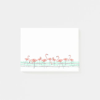 Flamingo Ocean Line Post-it Notes