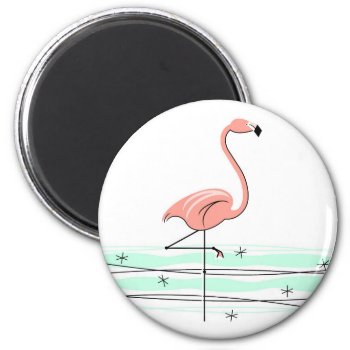 Flamingo Ocean Magnet by QuirkyChic at Zazzle