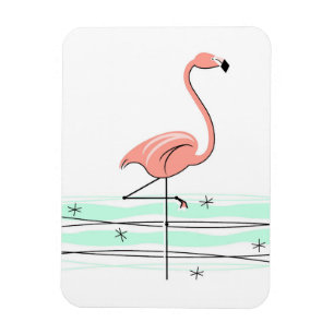 Flamingo Ocean magnet flexible