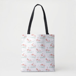 Flamingo Ocean Multi all over tote Bag