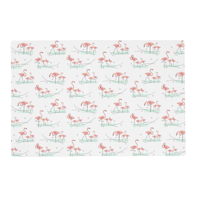 Flamingo Ocean Multi laminated placemat (Front)