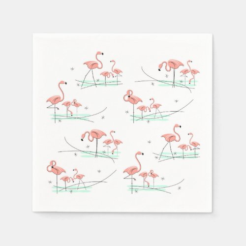 Flamingo Ocean Multi paper napkins