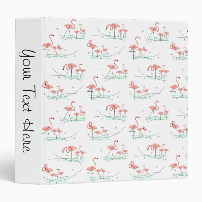 Flamingo Ocean Multi 'Text' Binder (Front/Spine)