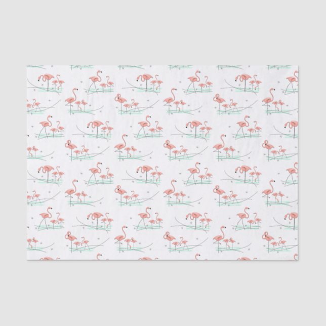 Flamingo Ocean Multi tissue paper (Front)