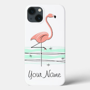 Flamingo Ocean 'Name' iPad Mini case