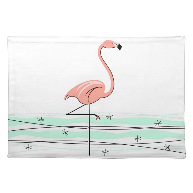 Flamingo Ocean placemat (Front)