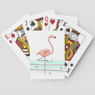 Flamingo Ocean playing cards