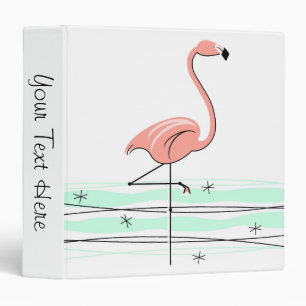Flamingo Ocean 'Text'  Binder