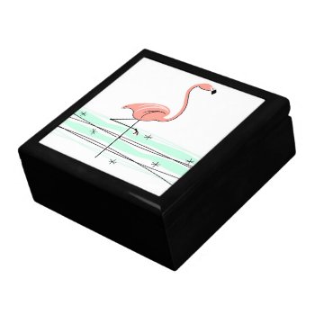 Flamingo Ocean Tile Gift Box by QuirkyChic at Zazzle