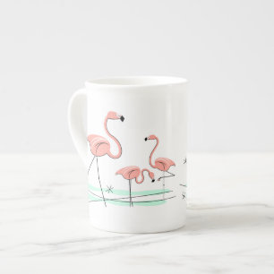 Flamingo Ocean Trio 2 bone china mug