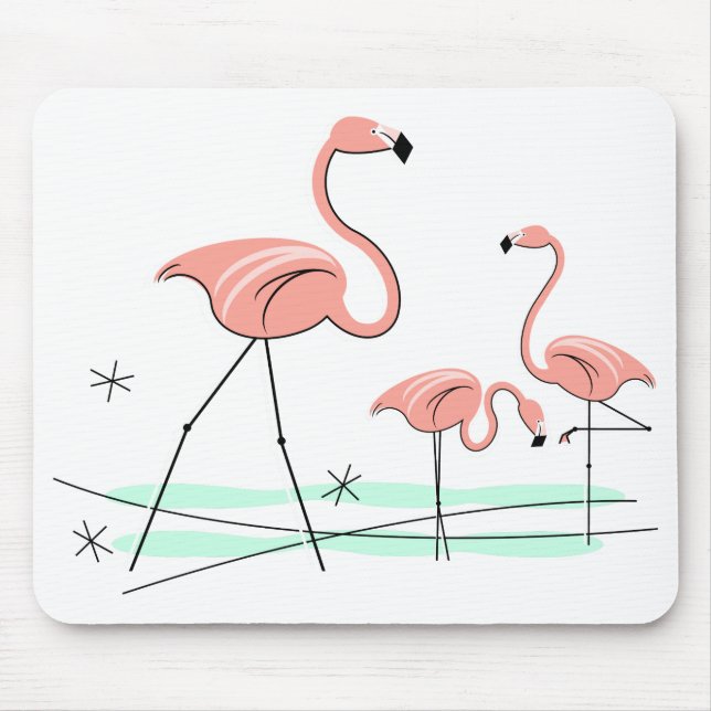 Flamingo Ocean Trio 2 mousepad (Front)