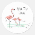 Flamingo Ocean Trio 4 Text sticker