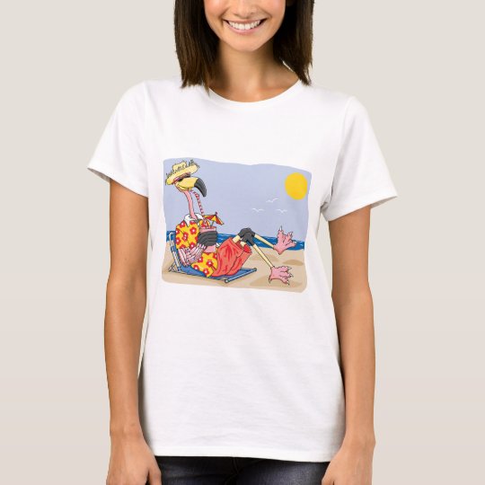 Flamingo On the Beach T-Shirt