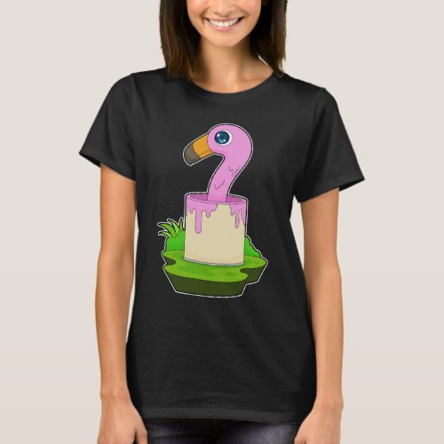 Flamingo Painter Paint bucket Painting T_Shirt